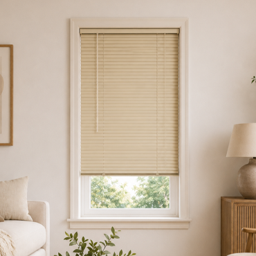 MRShome Μεταλλικό Στόρι αλουμινίου 25mm 80x140cm Μπεζ