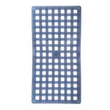 Dimitracas Αντιολισθητικό Ταπέτο Μπανιέρας Square Μπλε Τζιν 37x72cm 00092.003