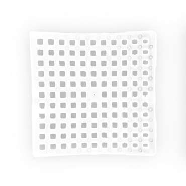 Dimitracas Αντιολισθητικό Ταπέτο Ντουζιέρας Square Λευκό 54x55cm 00093.001