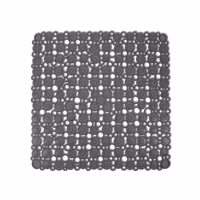 Dimitracas Antiolisthitiko Tapeto Ntouzieras Rings Diafano Mavro 54x54cm 00274.008