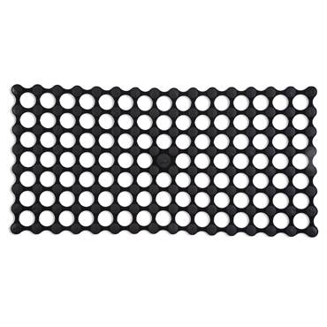 Dimitracas Αντιολισθητικό Ταπέτο Μπανιέρας Golf Μαύρο 34x68.5cm 00285.012