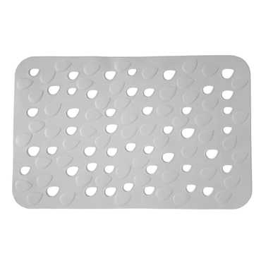 Dimitracas Αντιολισθητικό Ταπέτο Μπανιέρας Drops Γκρι 34x54cm 00292.003