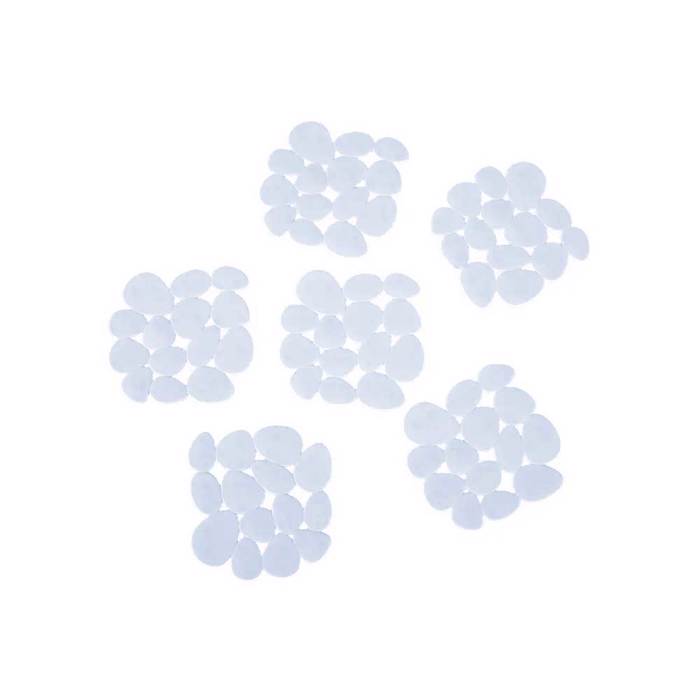 Dimitracas Set ton 6 Antiolisthitika Sxedia ''Botsalaki'' Lefka/Mple/Diafana 10x10cm 00531.001