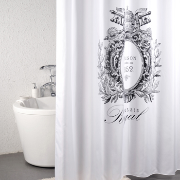 Dimitracas Κουρτίνα Μπάνιου Υφασμάτινη 'Royal' 180x200cm 02333.001 Dimitracas Κουρτίνα Μπάνιου Υφασμάτινη 'Royal' 180x200cm 02333.001