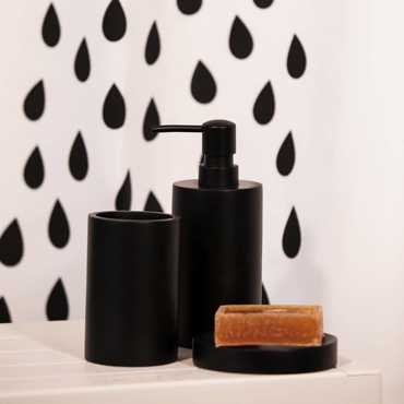 Dimitracas Ποτηροθήκη Space Polyresin Μαύρη Φ7x11cm 03016.001