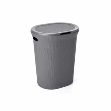 Dimitracas Καλάθι Απλύτων TATAY Baobab Πλαστικό Ανθρακί 41x33x50cm 22665 06721.004