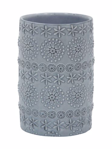 Dimitracas Ποτηροθήκη SPIRELLA Relief Πορσελάνης Γκρι Φ7x10.5cm 03241.001 Dimitracas Ποτηροθήκη SPIRELLA Relief Πορσελάνης Γκρι Φ7x10.5cm 03241.001