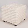 ESTHETI home Skampo Beloudino Lefko me Xulina Podia 42x42x40cm 750-14028