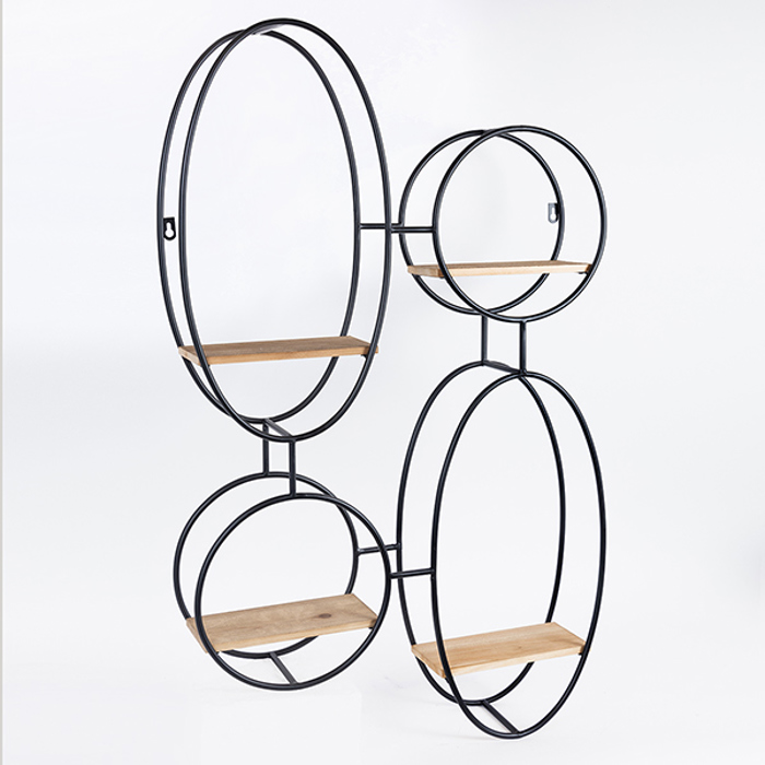 ESTHETI home Rafi Toixou Metalliko Mavro 56.5x12x92cm 750-31527