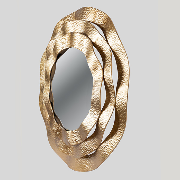 ESTHETI home Kathreptis Metallikos Xrusos F70x3.5cm 751-11049