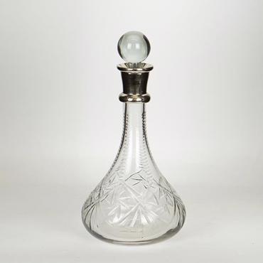 ESTHETI home Καράφα Μεταλλική/Γυάλινη Ασημί Φ15.5x28cm 752-10513