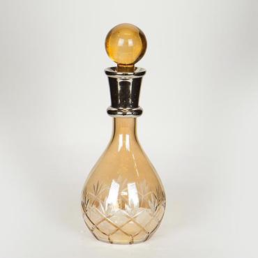 ESTHETI home Καράφα Γυάλινη/Μεταλλική Μελί Φ11x22cm 752-10532