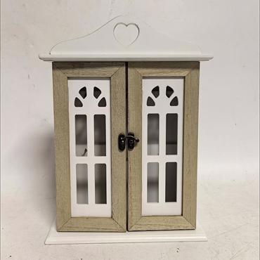 ESTHETI home Κλειδοθήκη Ξυλόγλυπτη Λευκή/Καφέ 21.5x7x29.5cm 752-11014