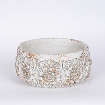 ESTHETI home Κασπώ Τσιμεντένιο Λευκό Φ22.5x10.5cm 752-18112