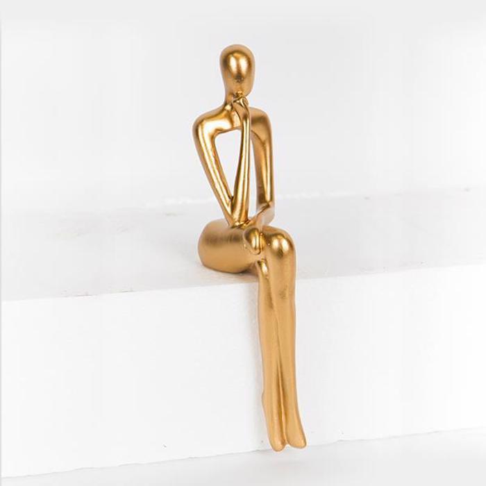 ESTHETI home Diakosmitiko ''Anthropos'' Xruso 8.5x5x22cm 752-19012