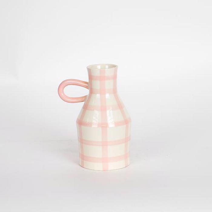 ESTHETI home Bazo Keramiko Roz me Xerouli 10x10x18cm 752-20203