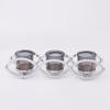 ESTHETI home Kiropigo Reso 3 Theseon Metalliko Xromio me Ggri Gyali 33x8x8cm 752-24036