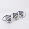 ESTHETI home Kiropigo Reso 3 Theseon Metalliko Xromio me Ggri Gyali 33x8x8cm 752-24036