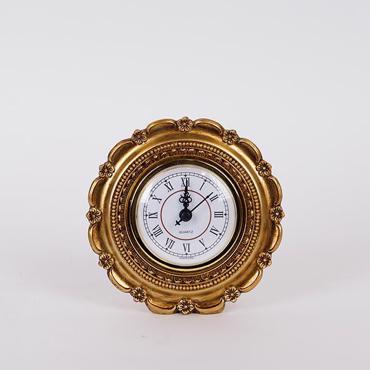 ESTHETI home Επιτραπέζιο Ρολόι Resin Χρυσό 13.4x4x13.4cm 753-12030