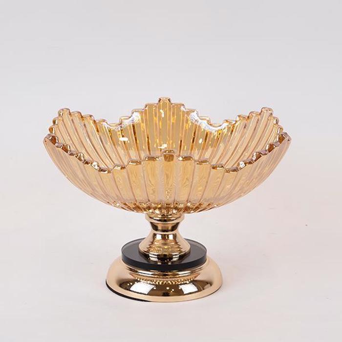 ESTHETI home Tourtiera Metalliki/Gyalini Xrusi F29x18cm 754-11022