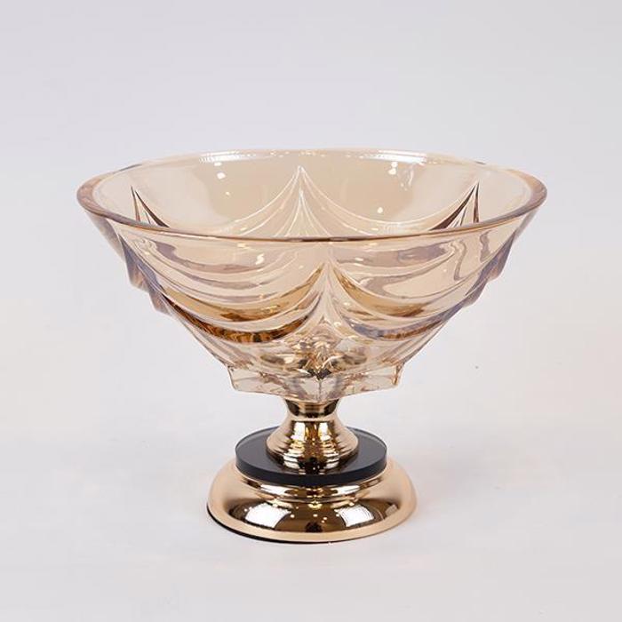 ESTHETI home Tourtiera Metalliki/Gyalini Xrusi F29x13cm 754-11024