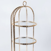 ESTHETI home Diorofi Ornterbiera Metalliki Xrusi me Kathrepti F23x51cm 754-11026