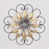ESTHETI home Diakosmitiko Toixou Louloudi Metalliko Xruso/Asimi/Mavro F59x4.5cm 755-10011
