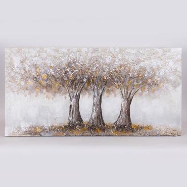 ESTHETI home Πίνακας Καμβάς Δέντρα Λευκός/Καφέ 120x3x60cm 755-12214