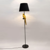 ESTHETI home Epidapedio Fotistiko ''Papaglos'' Resin Xruso/Mavro me Beloudino Kapelo E27 F24.5x163cm 757-11010