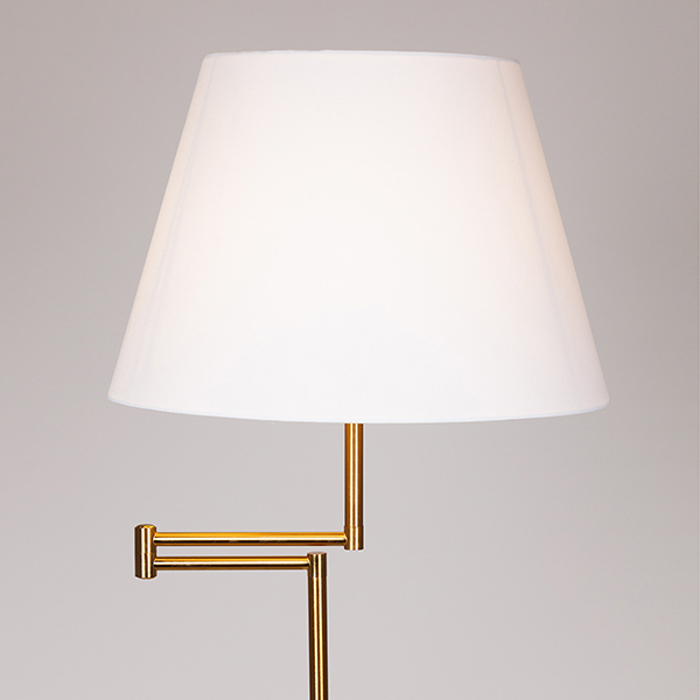 ESTHETI home Epidapedio Fotistiko Metalliko Xruso me Lefko Kapelo 1xE27 35x160cm 757-11026