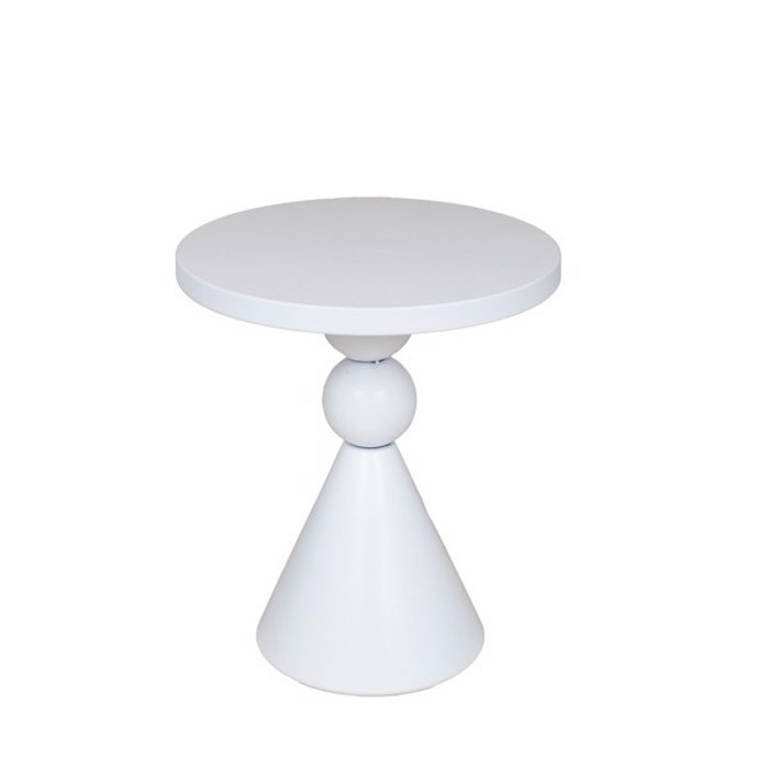 ESTHETI home Trapezi Boithitiko Metalliko Lefko F35x40cm 810-00033