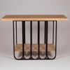 ESTHETI home Konsola Metalliki/Xulini Fusiki/Mavri 120x40x78cm 810-00065