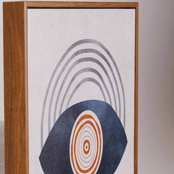 ESTHETI home Pinakas Kambas me Sxedia Ble/Lefkos/Mpez 30x40cm 812-10017