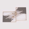 ESTHETI home Diakosmitiko Toixou Metalliko Ggri/Xruso 80x5x50cm 812-30009