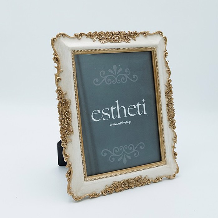 ESTHETI home Korniza (15x20cm) Resin Sampani/Xrusi 21.5x2x26cm 815-00012