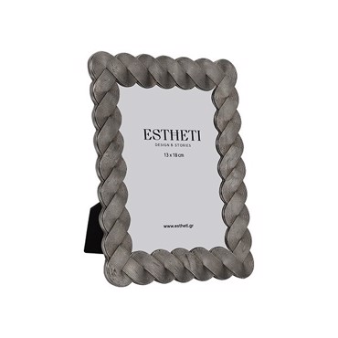 ESTHETI home Κορνίζα (13x18cm) Resin Ασημί 19x2x23.6cm 815-00201