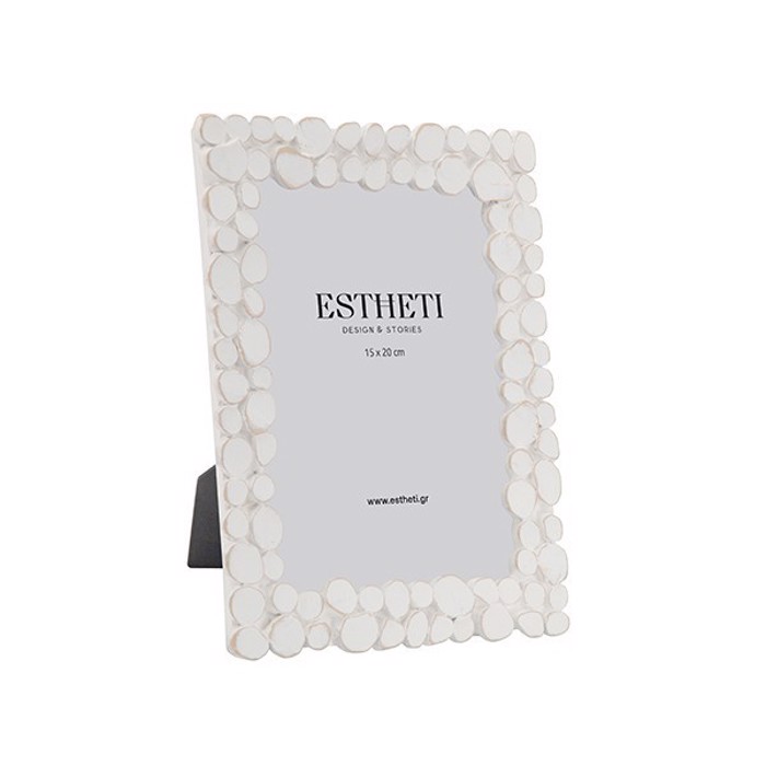 ESTHETI home Korniza (15x20cm) Resin Lefki 21x2x25.5cm 815-00214