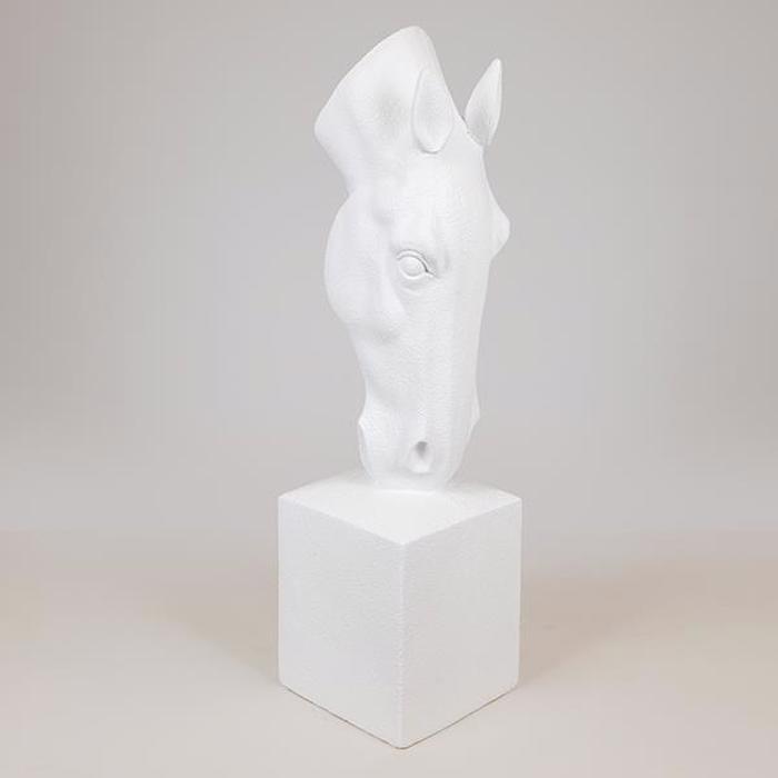 ESTHETI home Diakosmitiko Gupto Alog Polyresin Lefko 28x28x104cm 819-00117