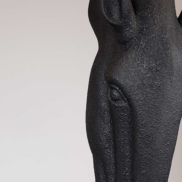 ESTHETI home Epidapedio Diakosmitiko Gupto Alog Polyresin Mavro 41x31x147ek 819-00118