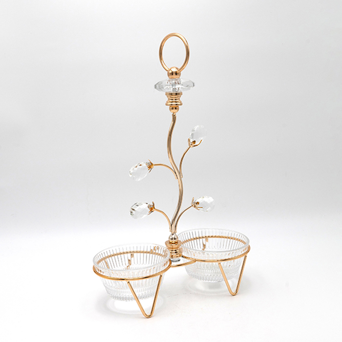 ESTHETI home Ornterbiera Gyalini/Metalliki Xrusi 25x11x37cm 819-00258