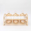 ESTHETI home Set ton 3 Diakosmitika Bol Metallika/Gyalina Xrusa 29x13x11cm 819-00274