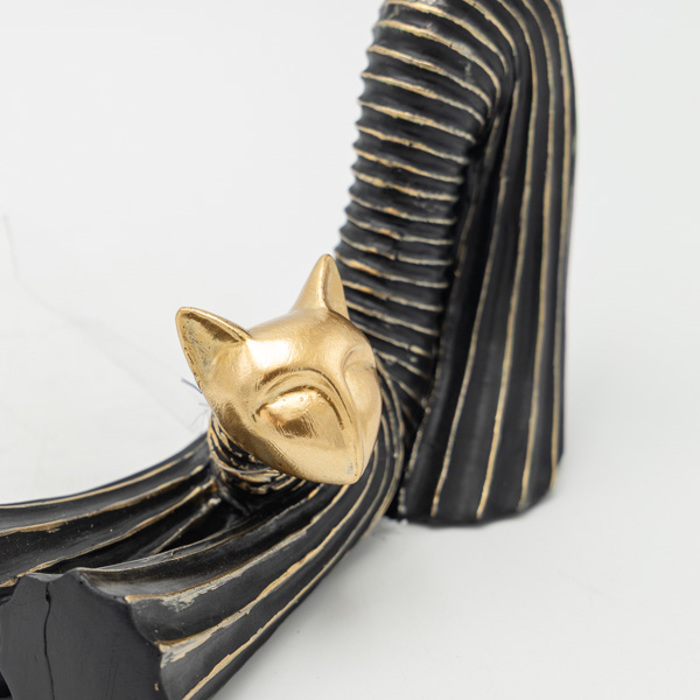 ESTHETI home Gta Resin Mavri/Xrusi 18.5x8x21.5cm 819-01398