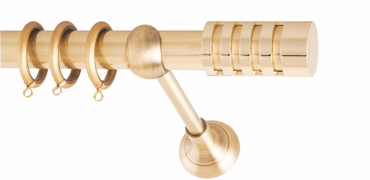 Frans Κουρτινόξυλο Φ25 Rigoto Oro Mat