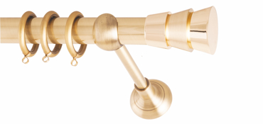 Frans Κουρτινόξυλο Φ25 Triplo Oro Mat