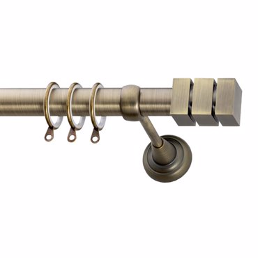 Frans Κουρτινόξυλο Φ25 E-2 Αντικέ Μπρονζέ