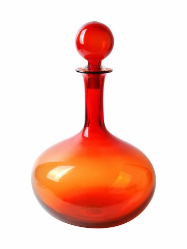 InTheBox - Maison GABHAIL Μποτίλια με Καπάκι Γυάλινη Πορτοκαλί Φ27x33cm 020152