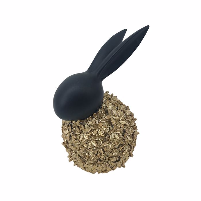 InTheBox - Maison BLOOM RABBIT 1 DECO Lags Resin Xrusos/Mavros 12x9.2x18cm 023538