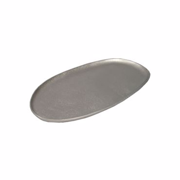 InTheBox - Maison MANDY Διακοσμητικός Δίσκος Αλουμινίου Silver Mat 31x17x1cm 023963