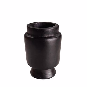 InTheBox - Maison NUBIA Βάζο Ξύλινο Μαύρο Φ14x20cm 032270