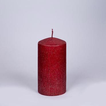 ESTHETI home Διακοσμητικό Κερί Κόκκινο Ρουστίκ Φ7x14cm 819-00065